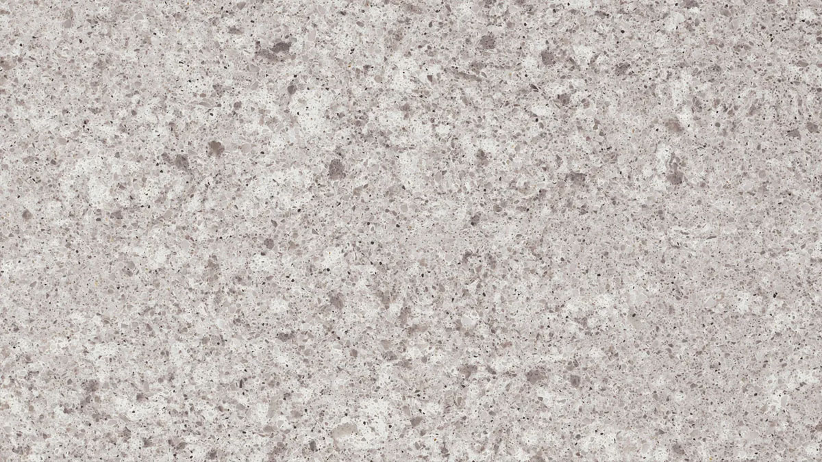 Close-up of the veining on a black granite countertop installed in Saint-Jérôme